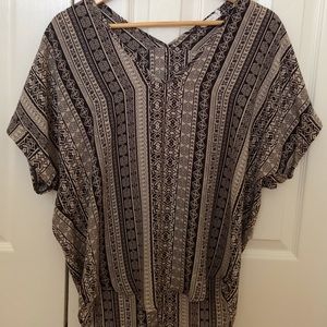 Multi-Patterned Blouse